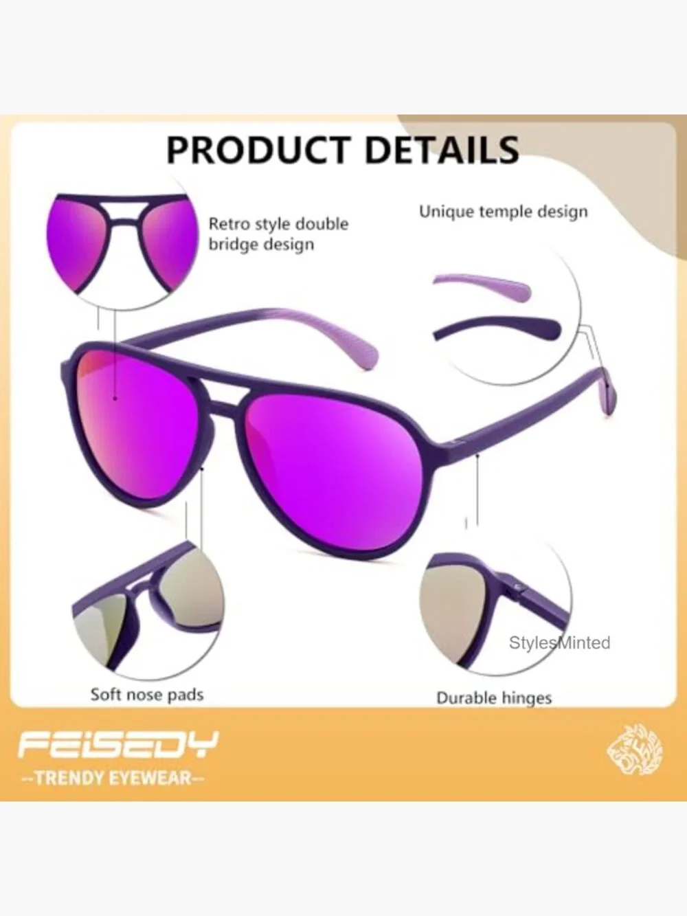 Polarized Aviator Sunglasses UV400 TAC Lens Men Women Driving Sport